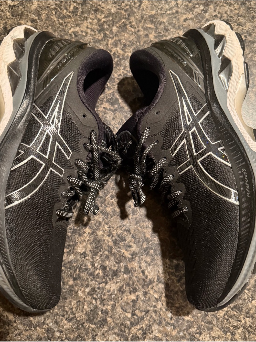 ASICS Women’s Black and Silver Athletic Running Shoes